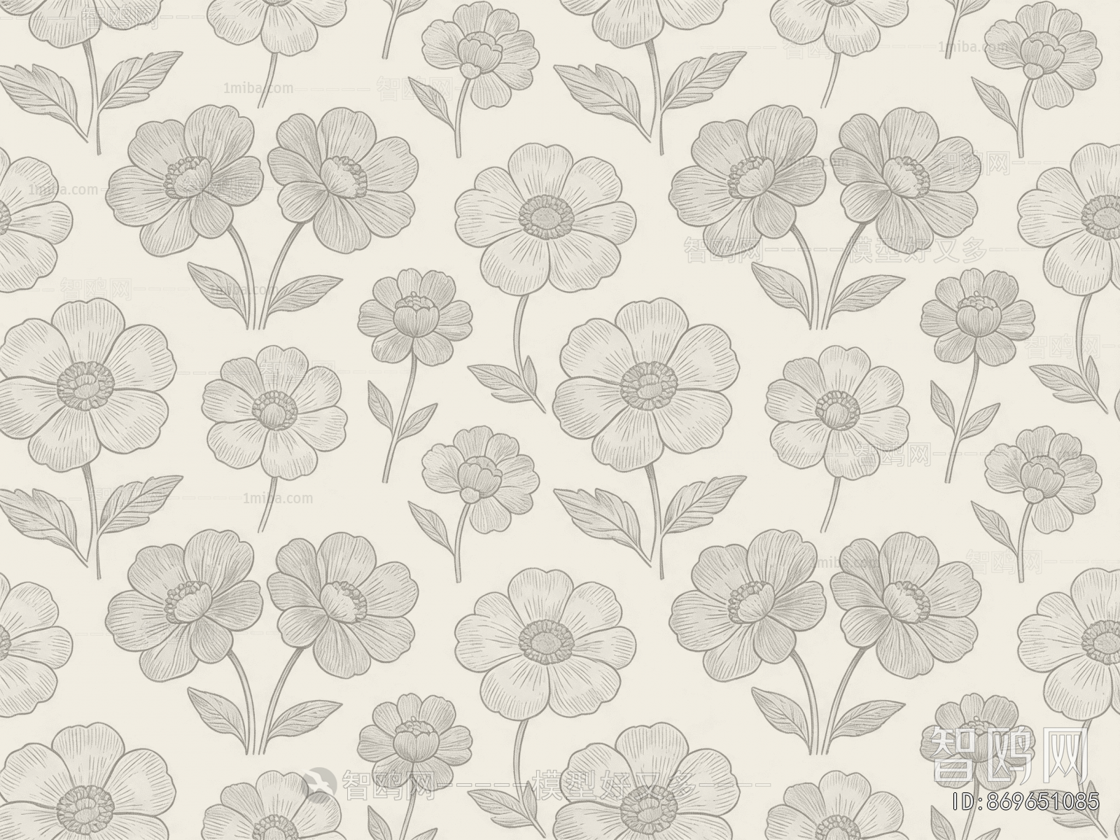 Animal And Plant Pattern Wallpaper