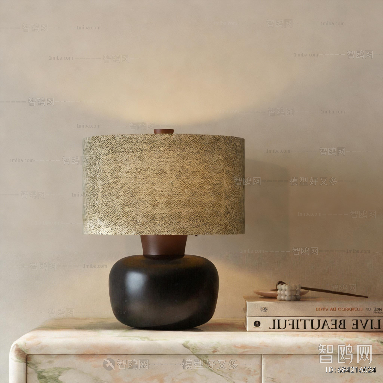 Wabi-sabi Style Table Lamp