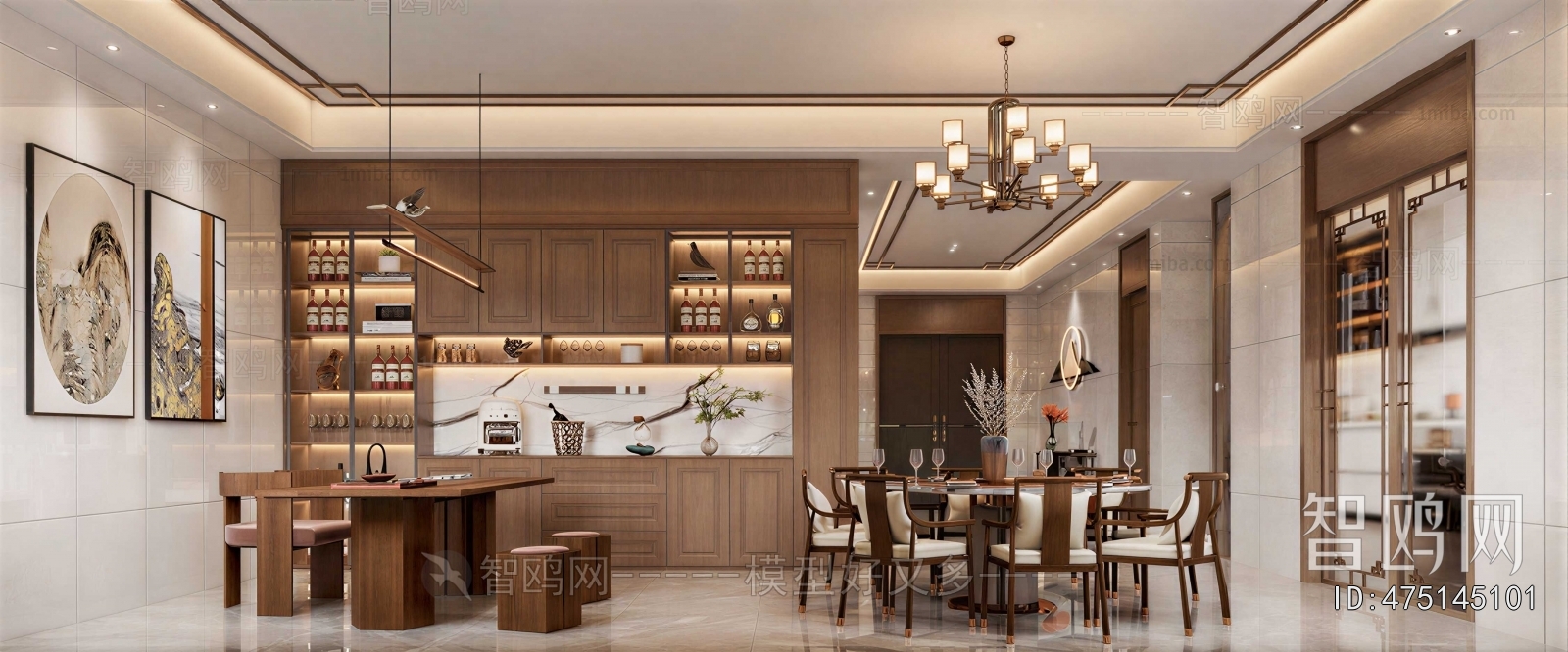 New Chinese Style Dining Room