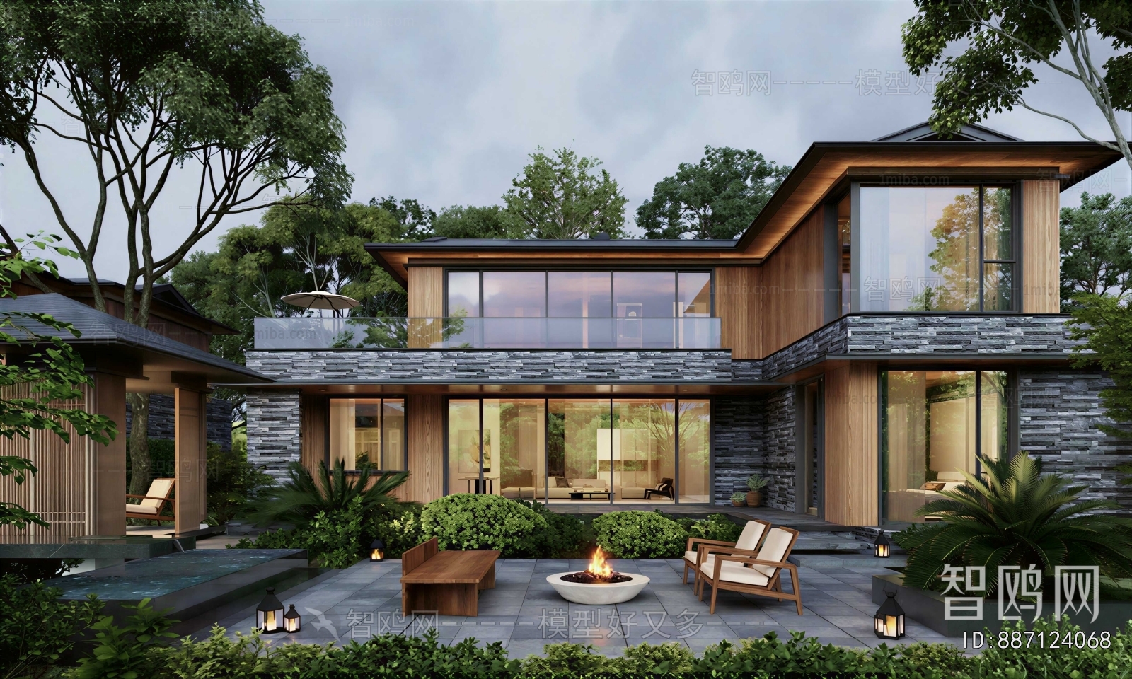 Modern Courtyard/landscape