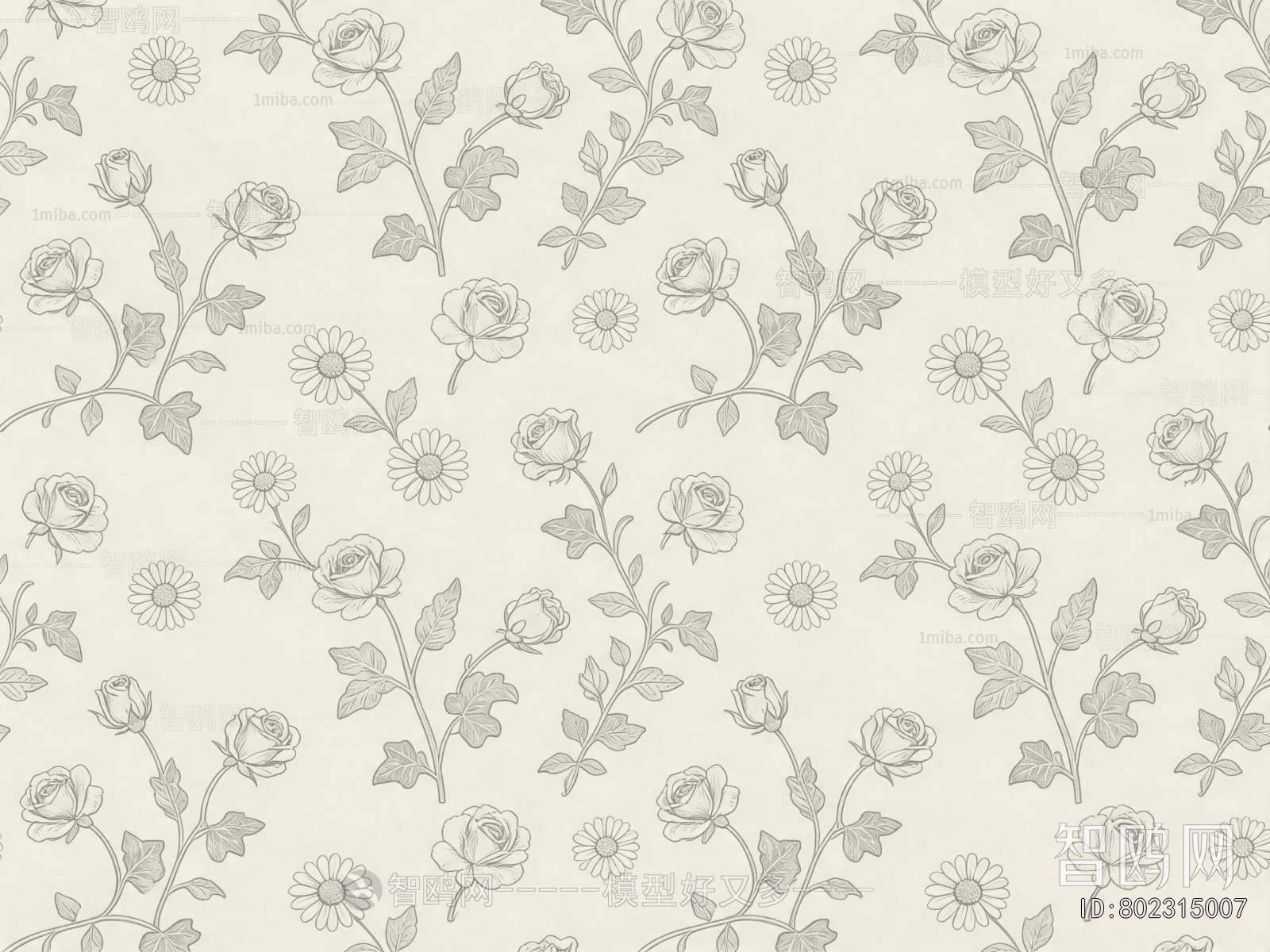 Animal And Plant Pattern Wallpaper