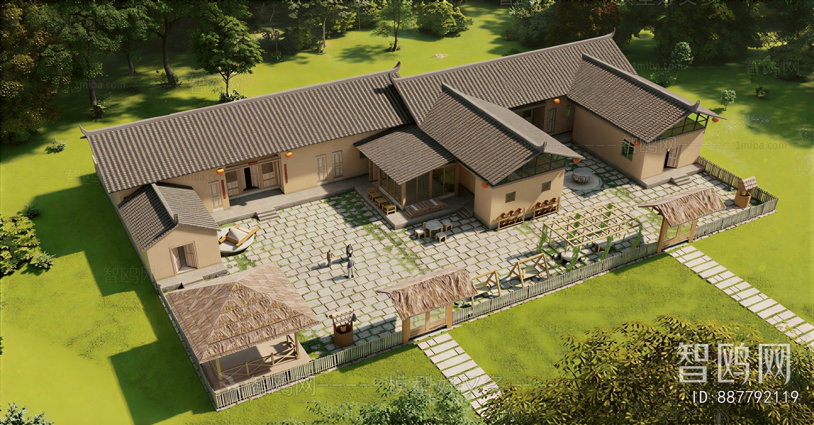 New Chinese Style Courtyard/landscape