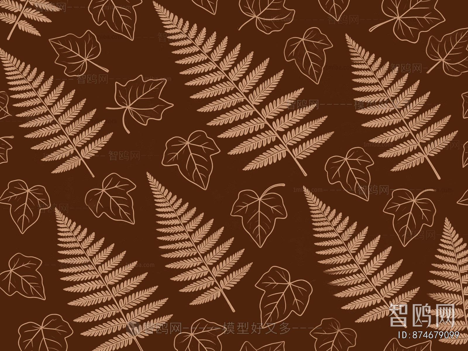Animal And Plant Pattern Wallpaper