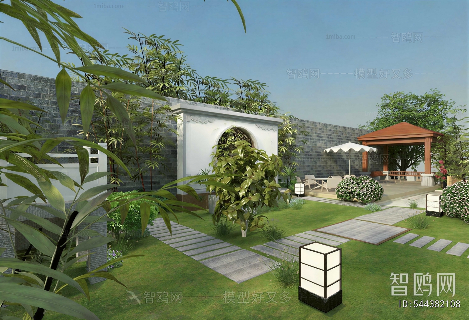 New Chinese Style Courtyard/landscape