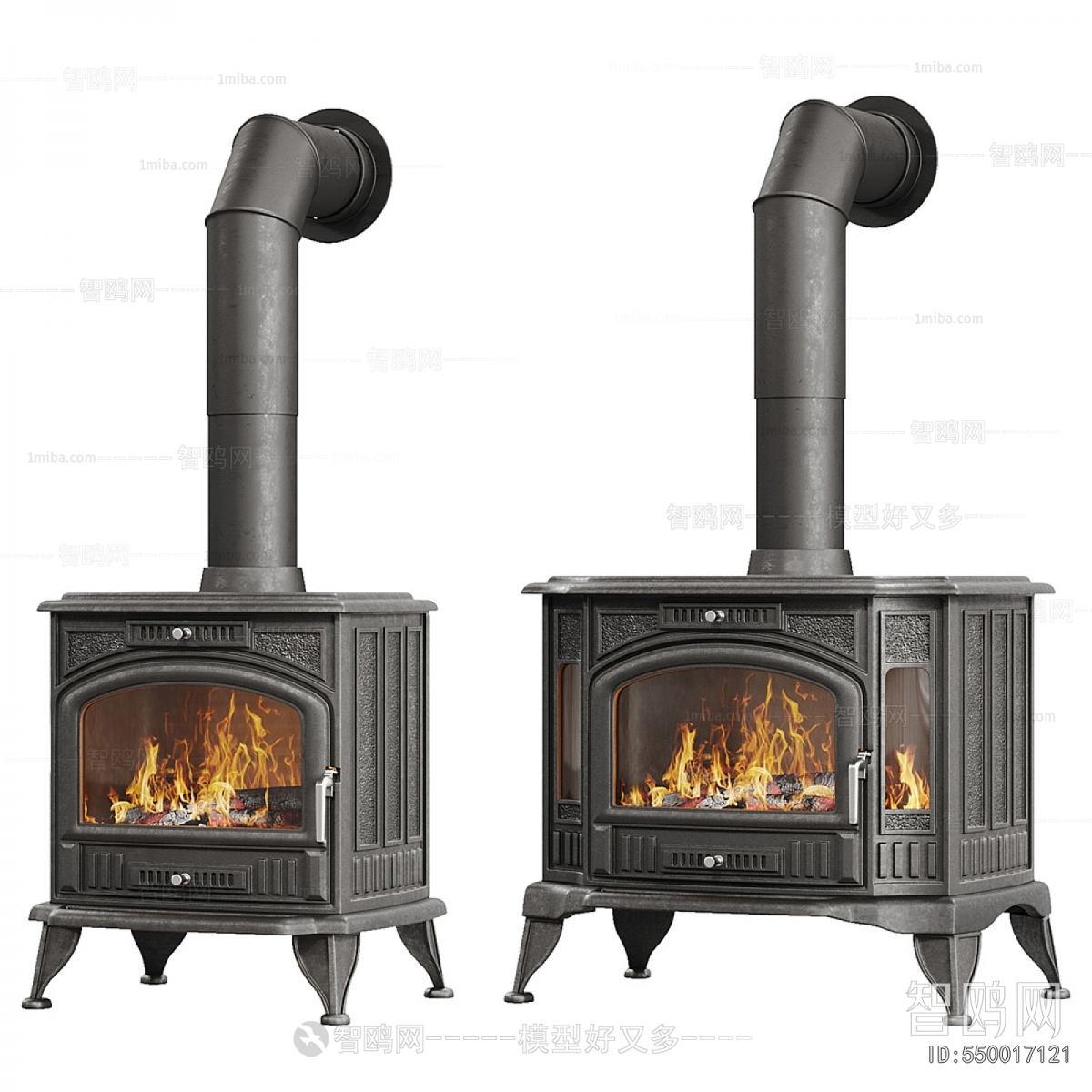 Simple European Style Fireplace