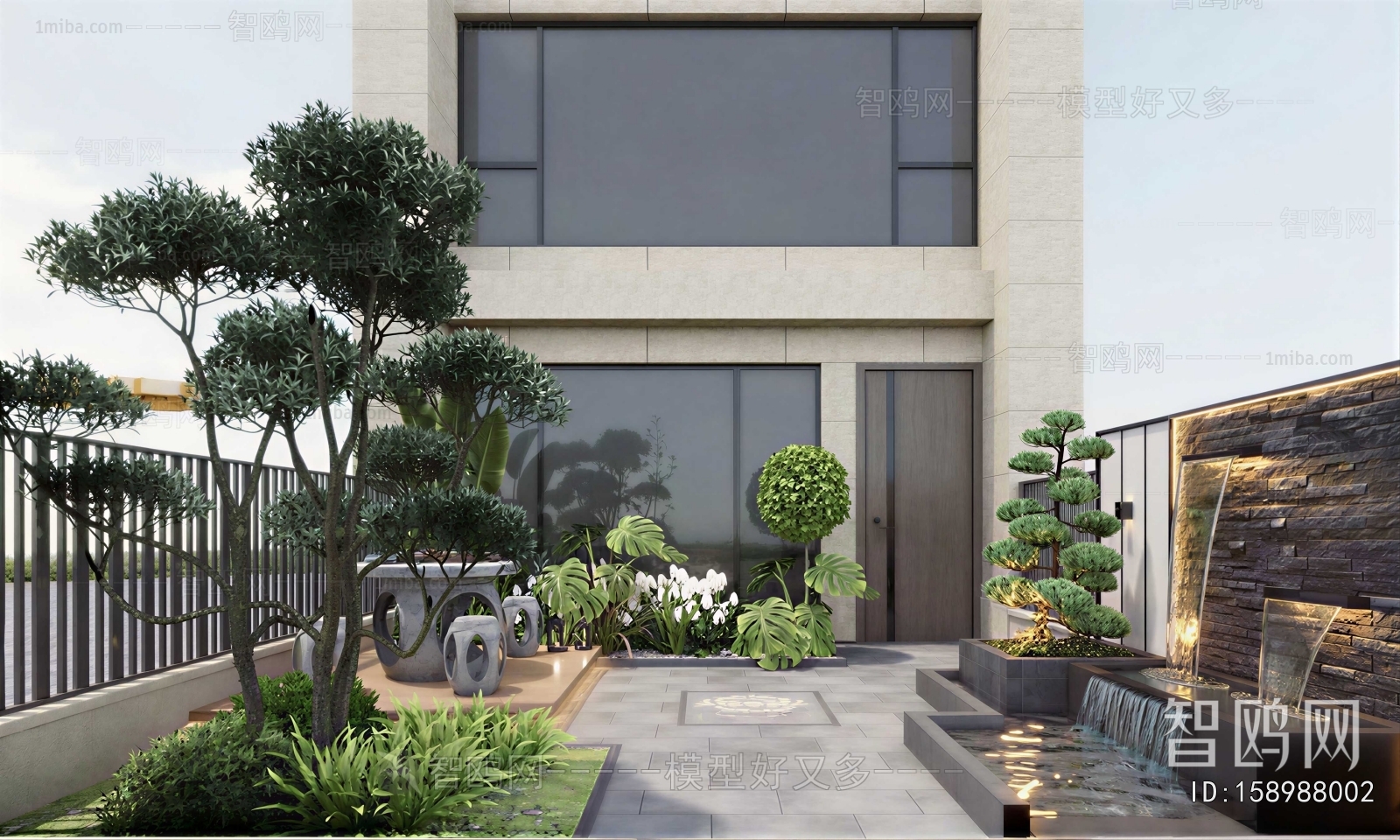 Modern Courtyard/landscape