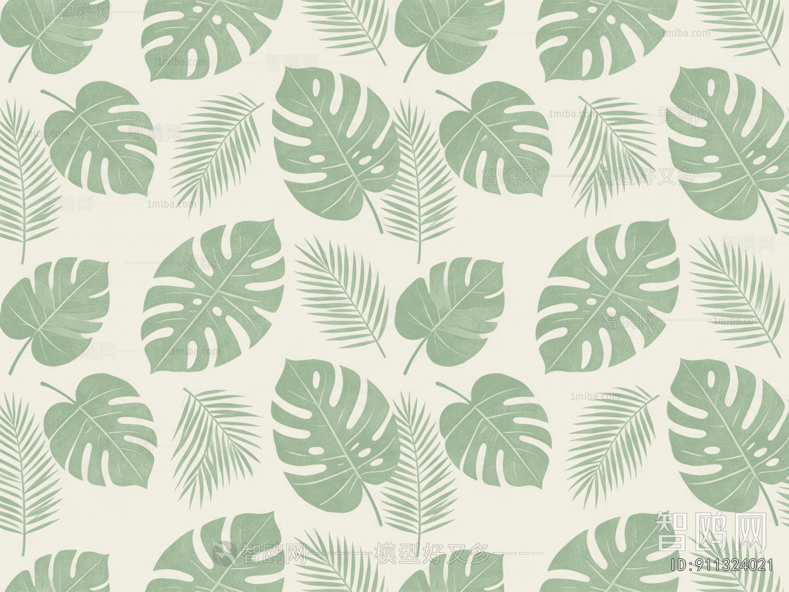 Animal And Plant Pattern Wallpaper