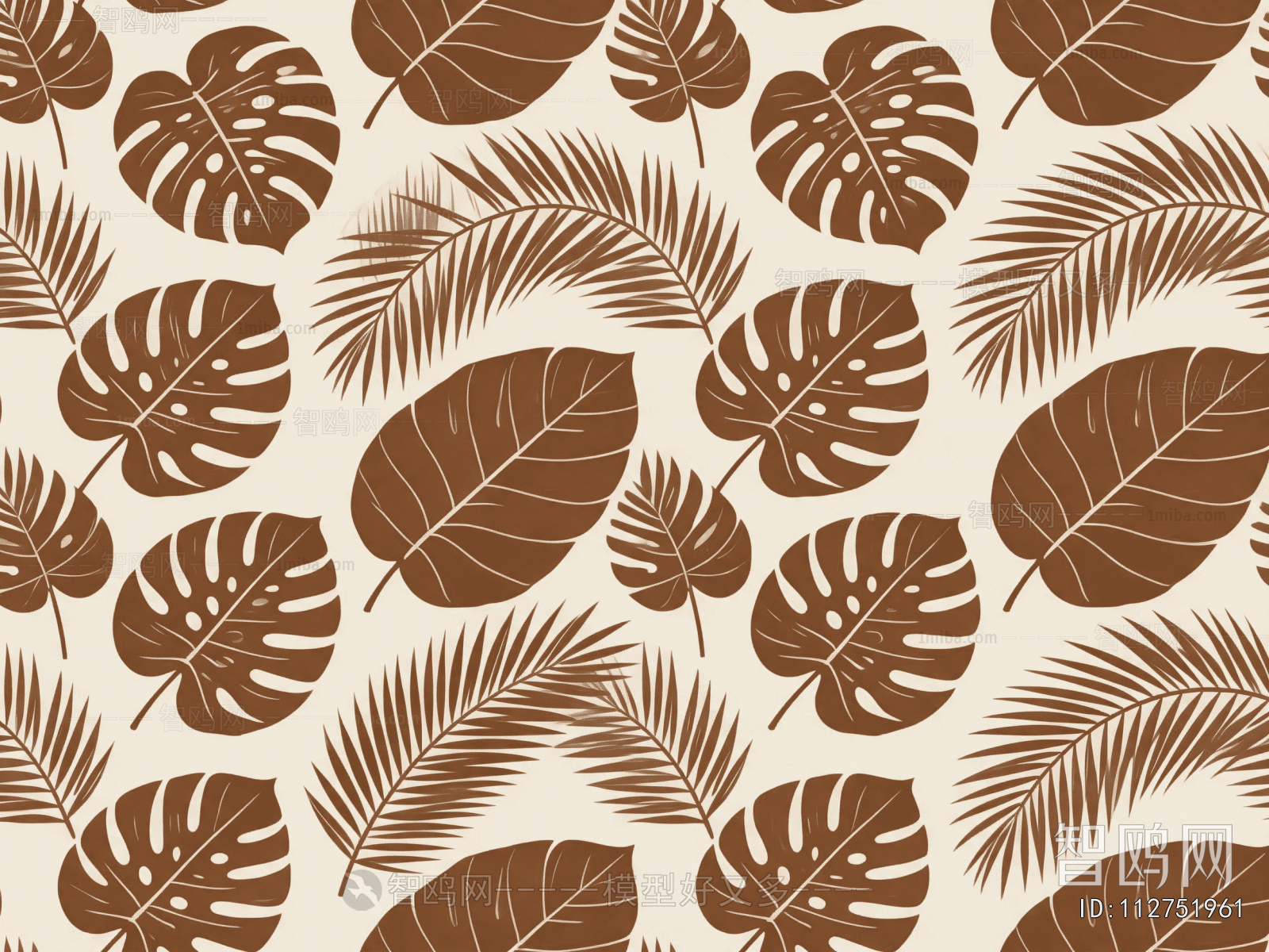 Animal And Plant Pattern Wallpaper