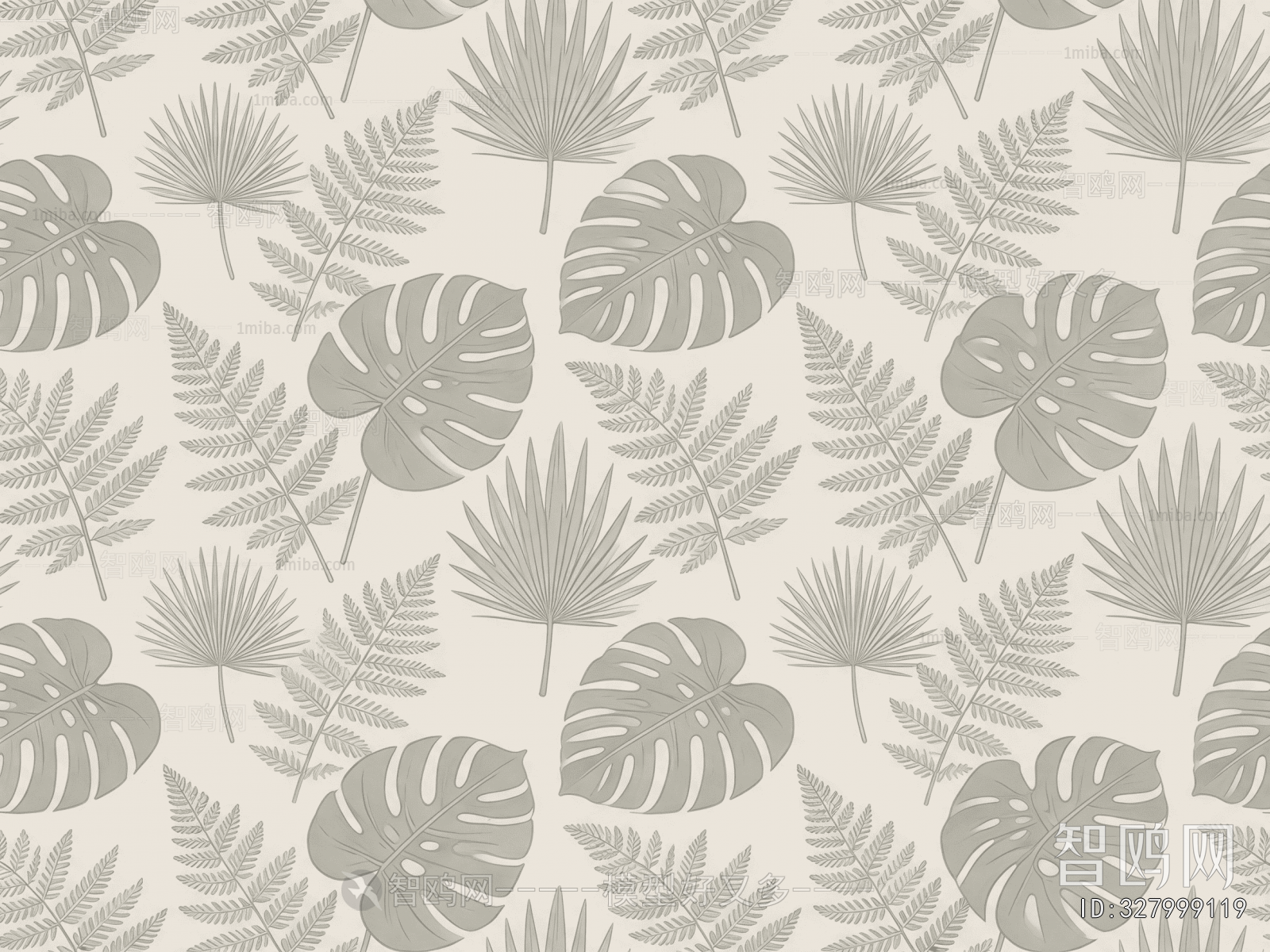 Animal And Plant Pattern Wallpaper