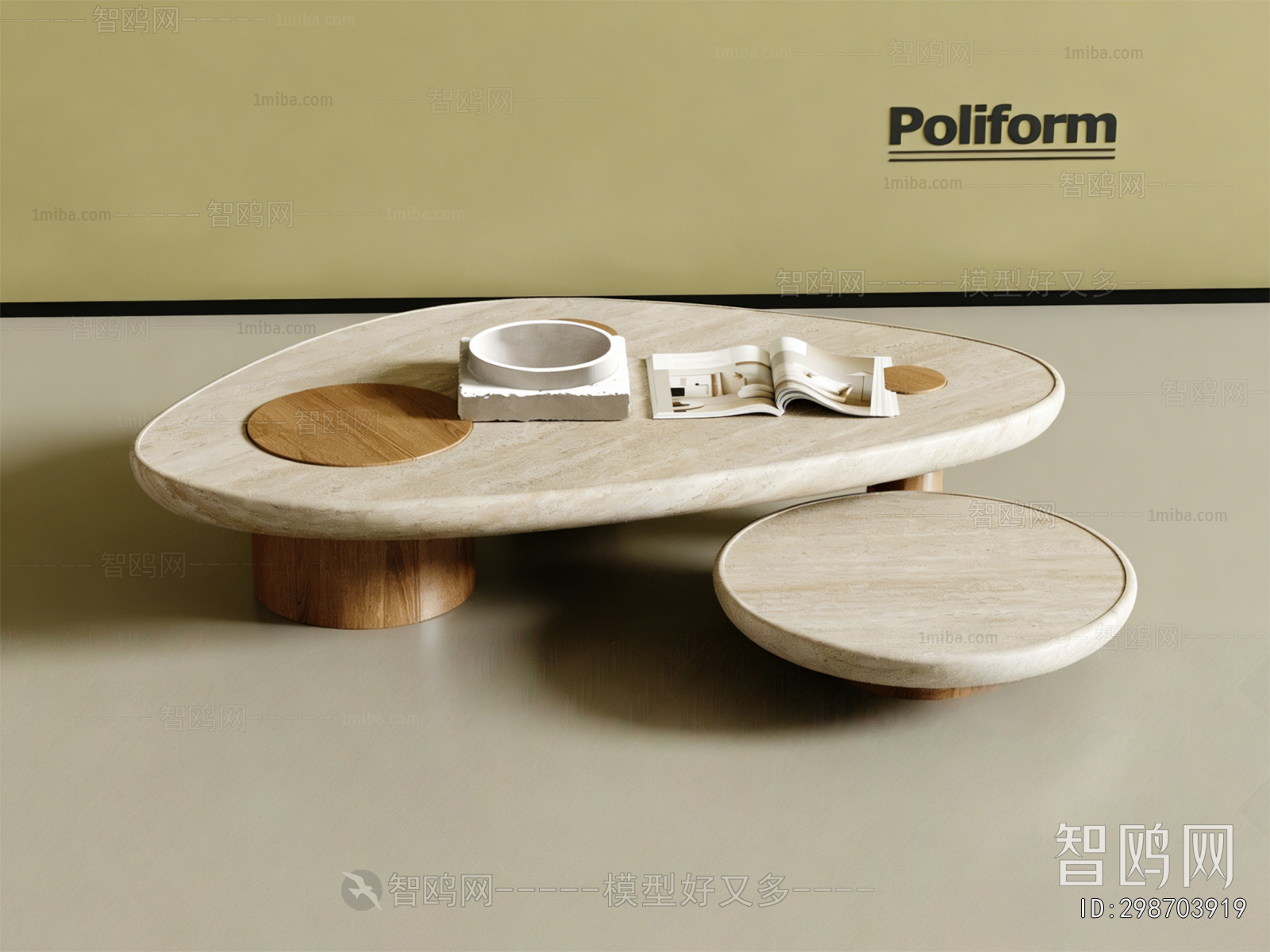 Wabi-sabi Style Coffee Table