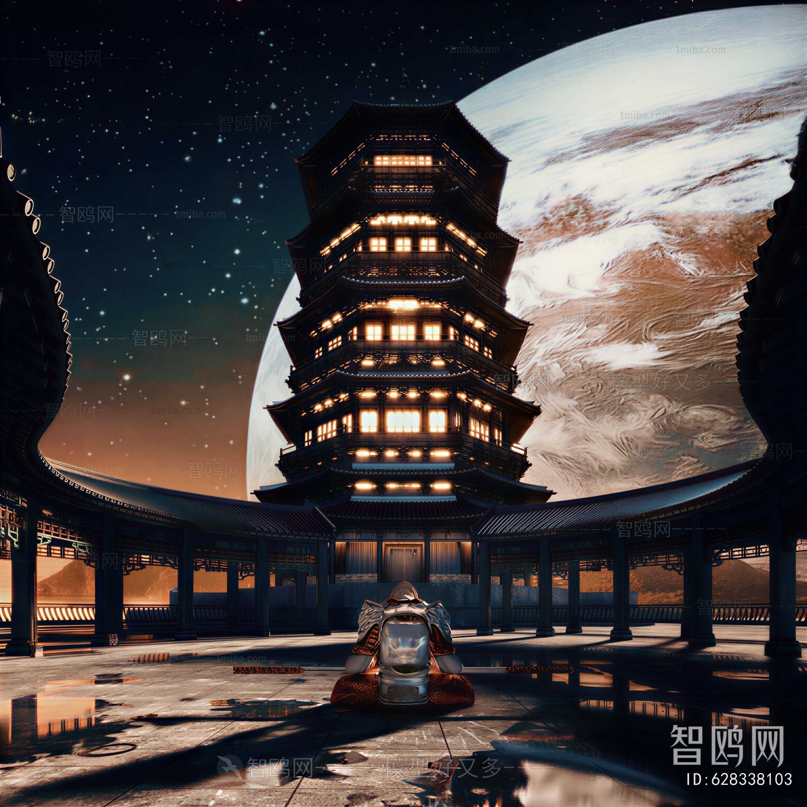 New Chinese Style Courtyard/landscape