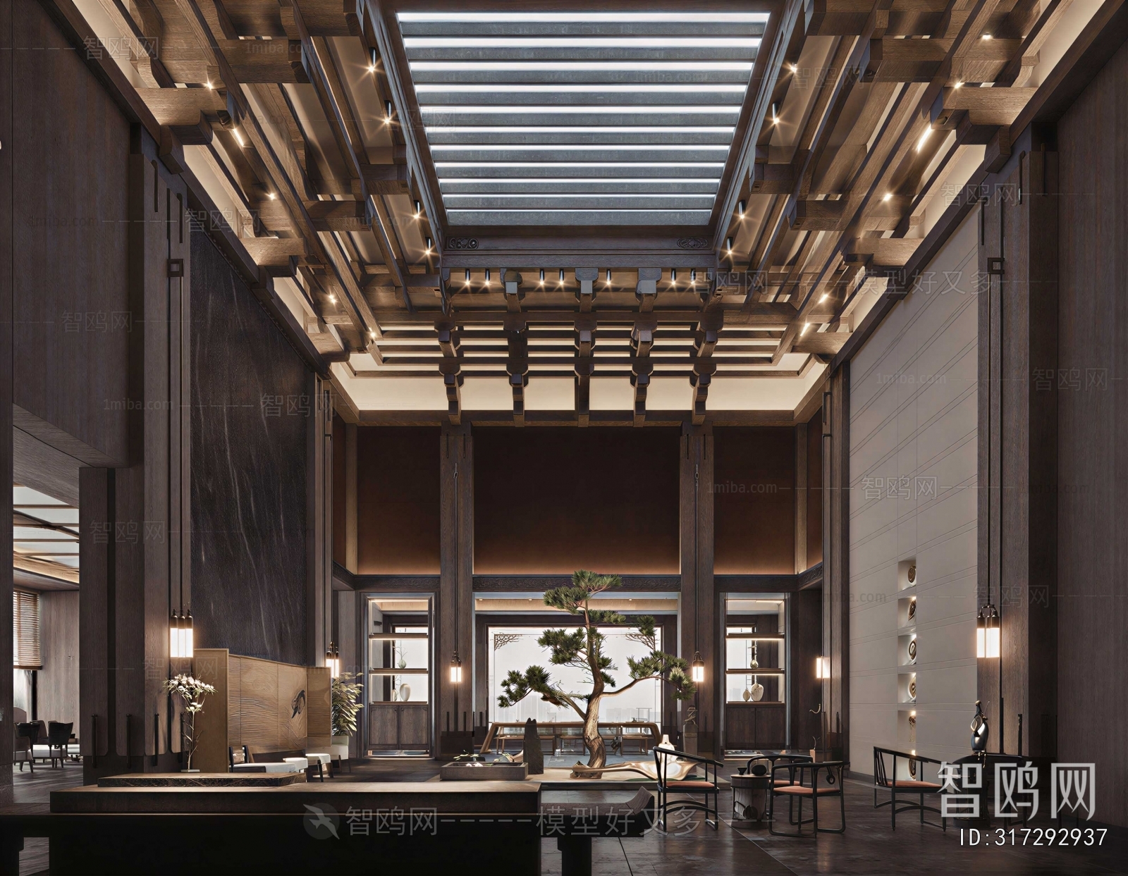 New Chinese Style Lobby Hall