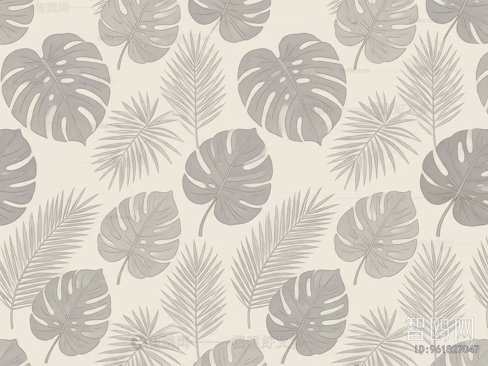 Animal And Plant Pattern Wallpaper