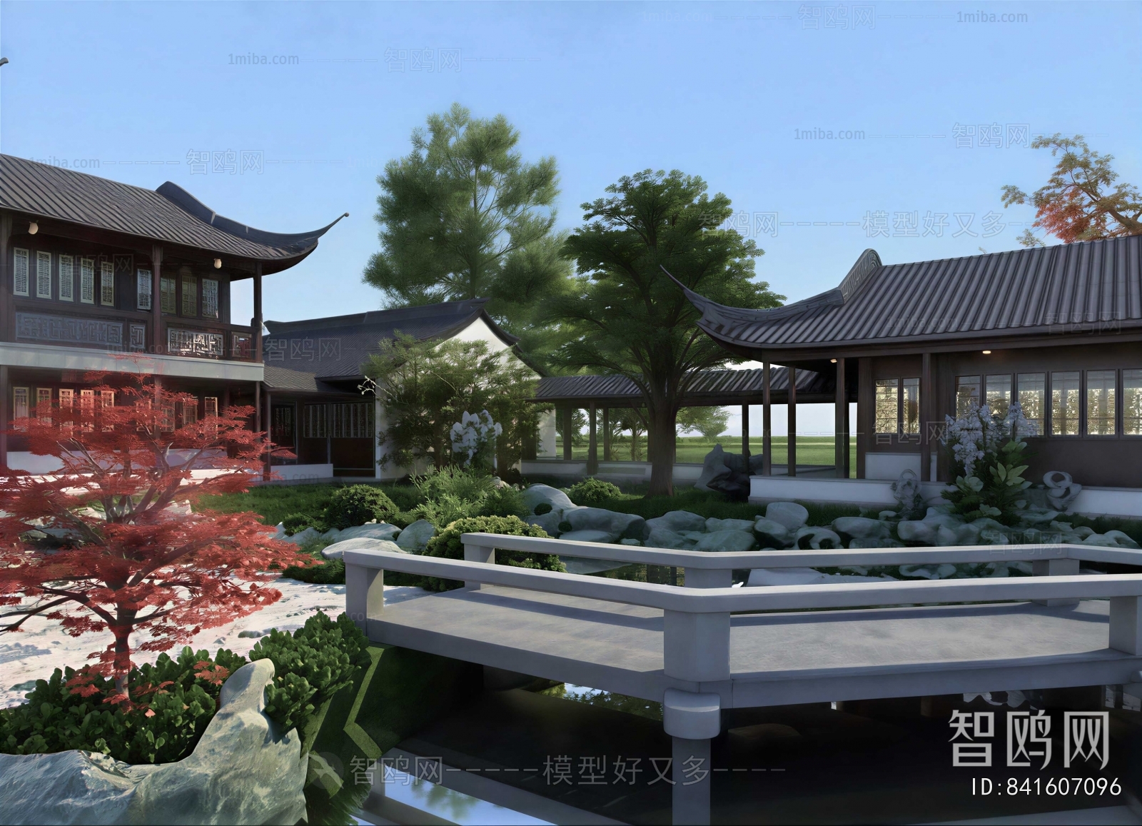 New Chinese Style Courtyard/landscape