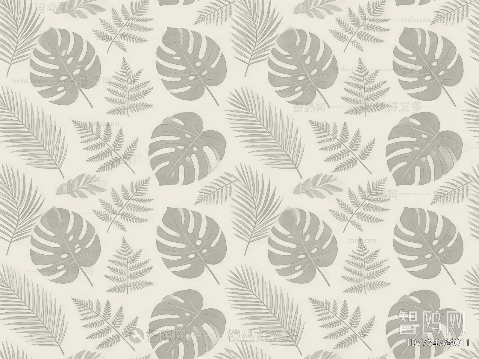 Animal And Plant Pattern Wallpaper