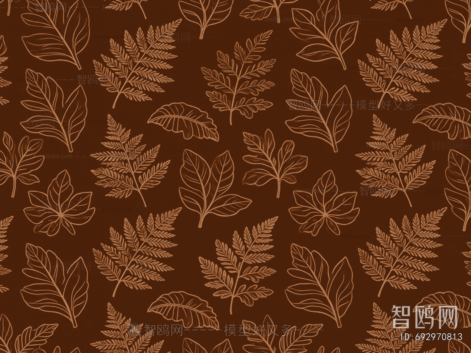 Animal And Plant Pattern Wallpaper