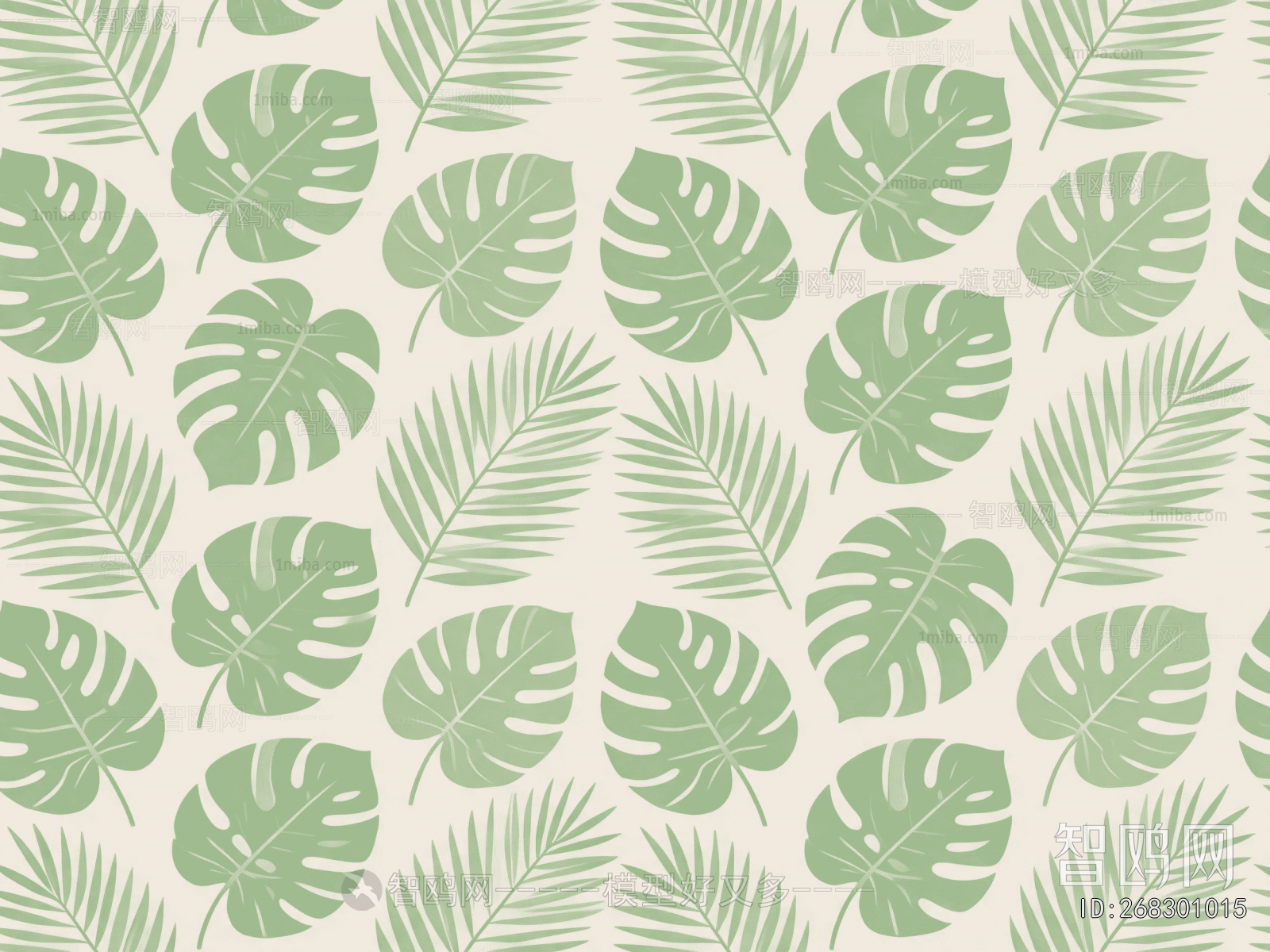 Animal And Plant Pattern Wallpaper