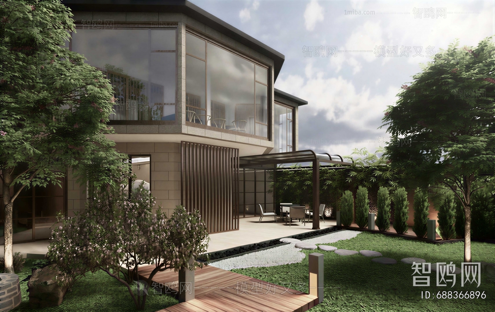 Modern Courtyard/landscape