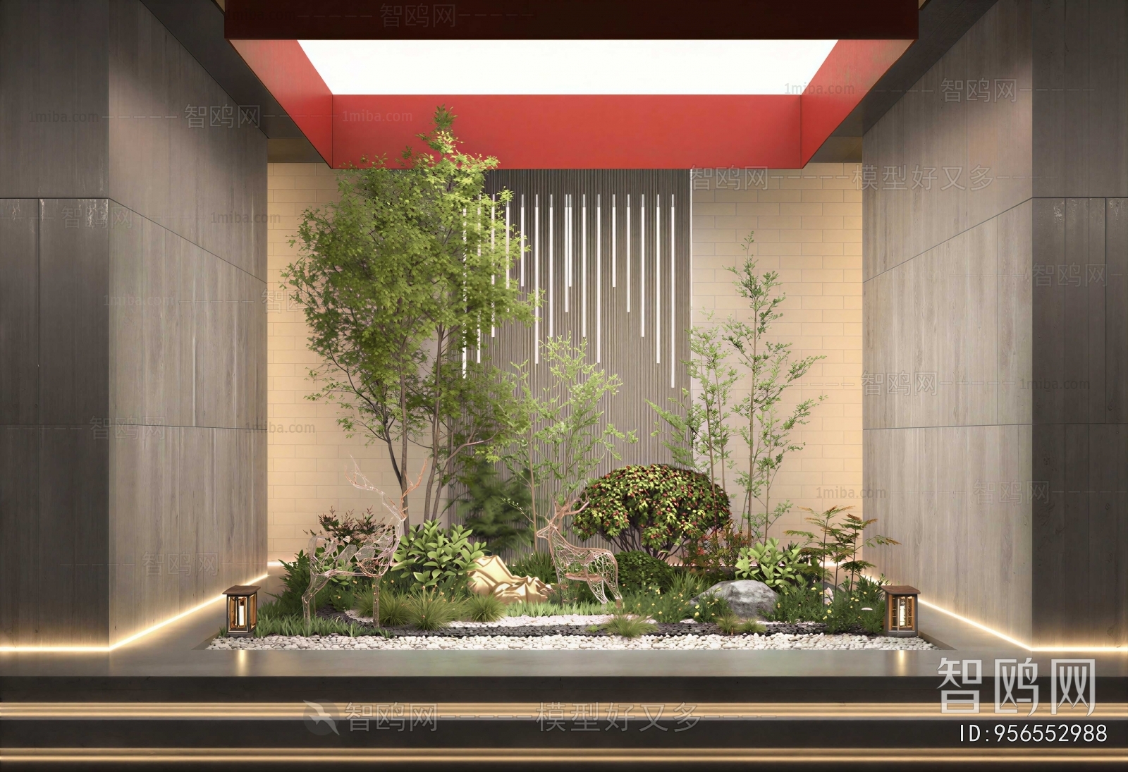 New Chinese Style Plant Landscaping