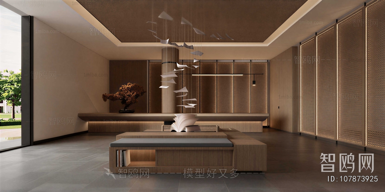New Chinese Style Office Reception Desk
