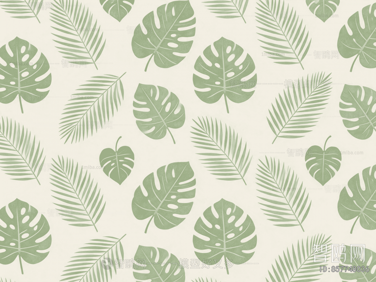 Animal And Plant Pattern Wallpaper