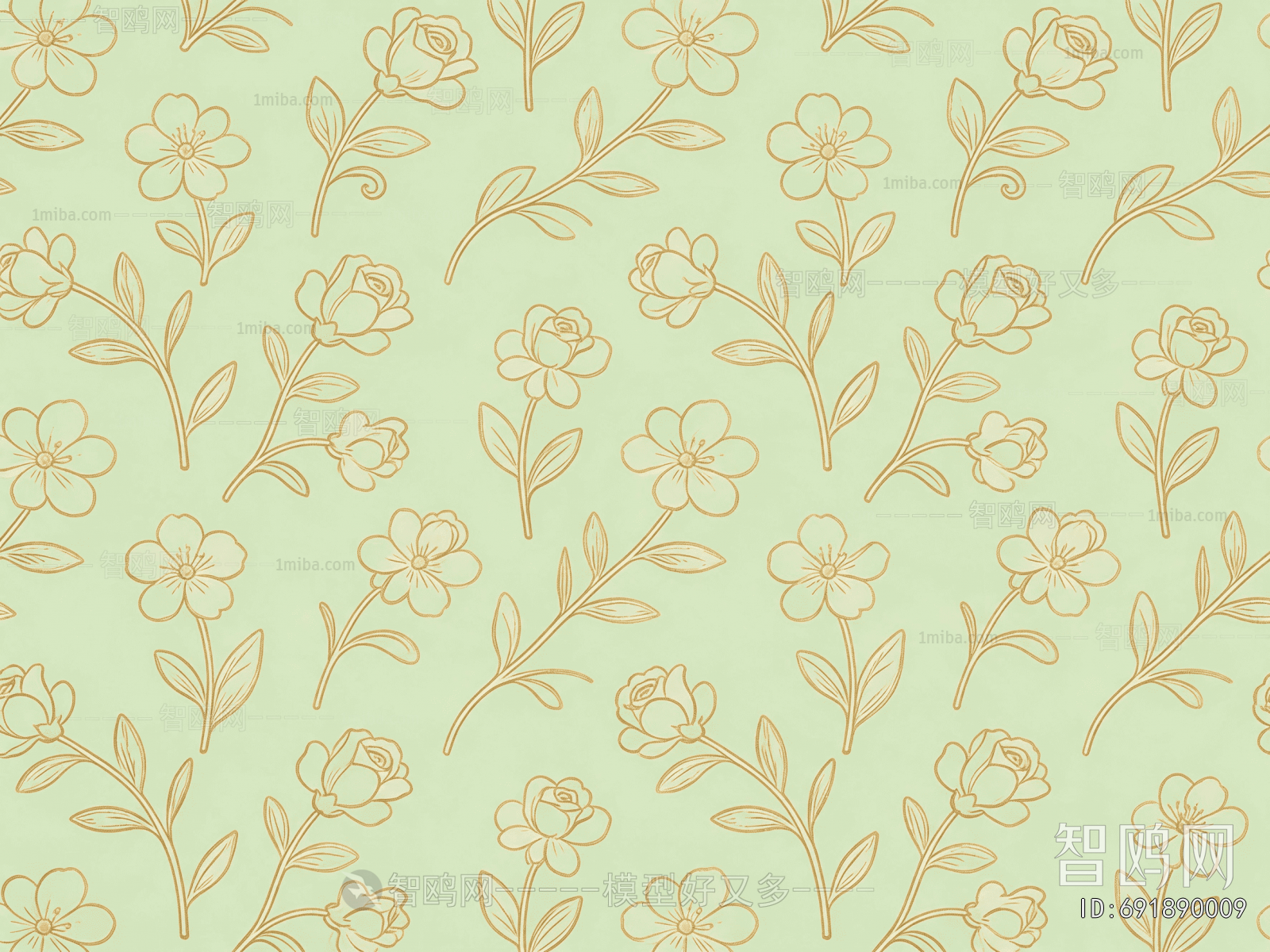 Animal And Plant Pattern Wallpaper