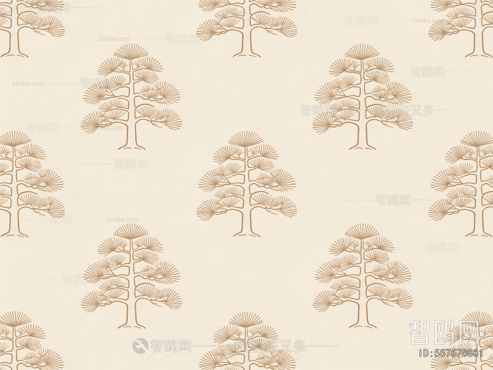 Animal And Plant Pattern Wallpaper