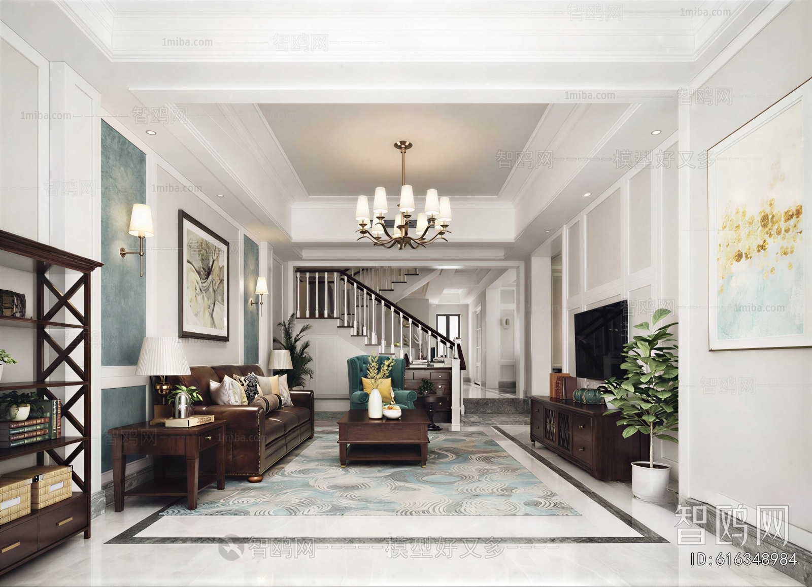 American Style A Living Room