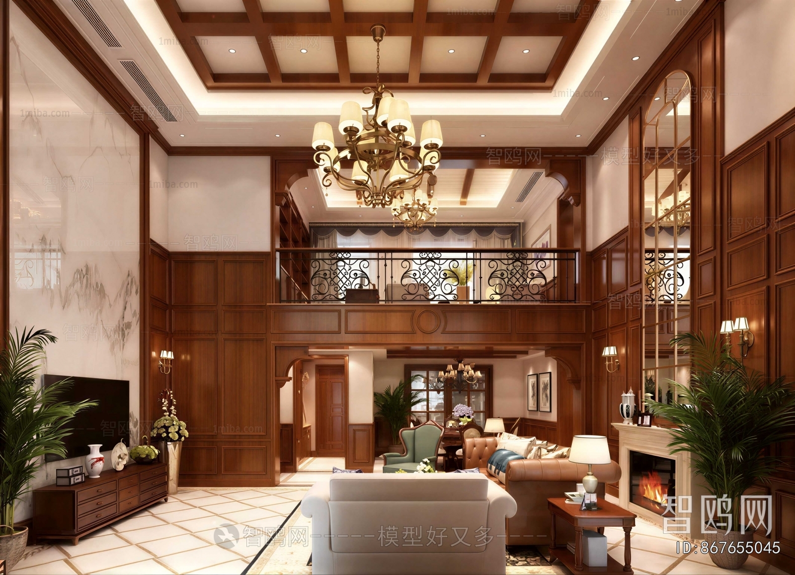 New Chinese Style A Living Room
