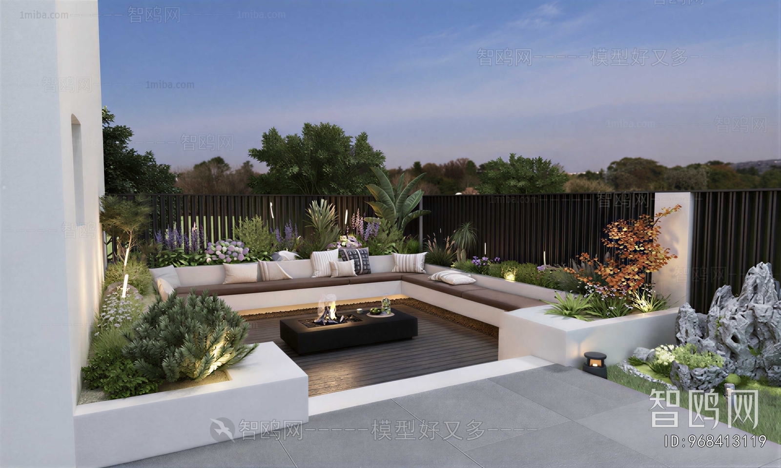 Modern Courtyard/landscape