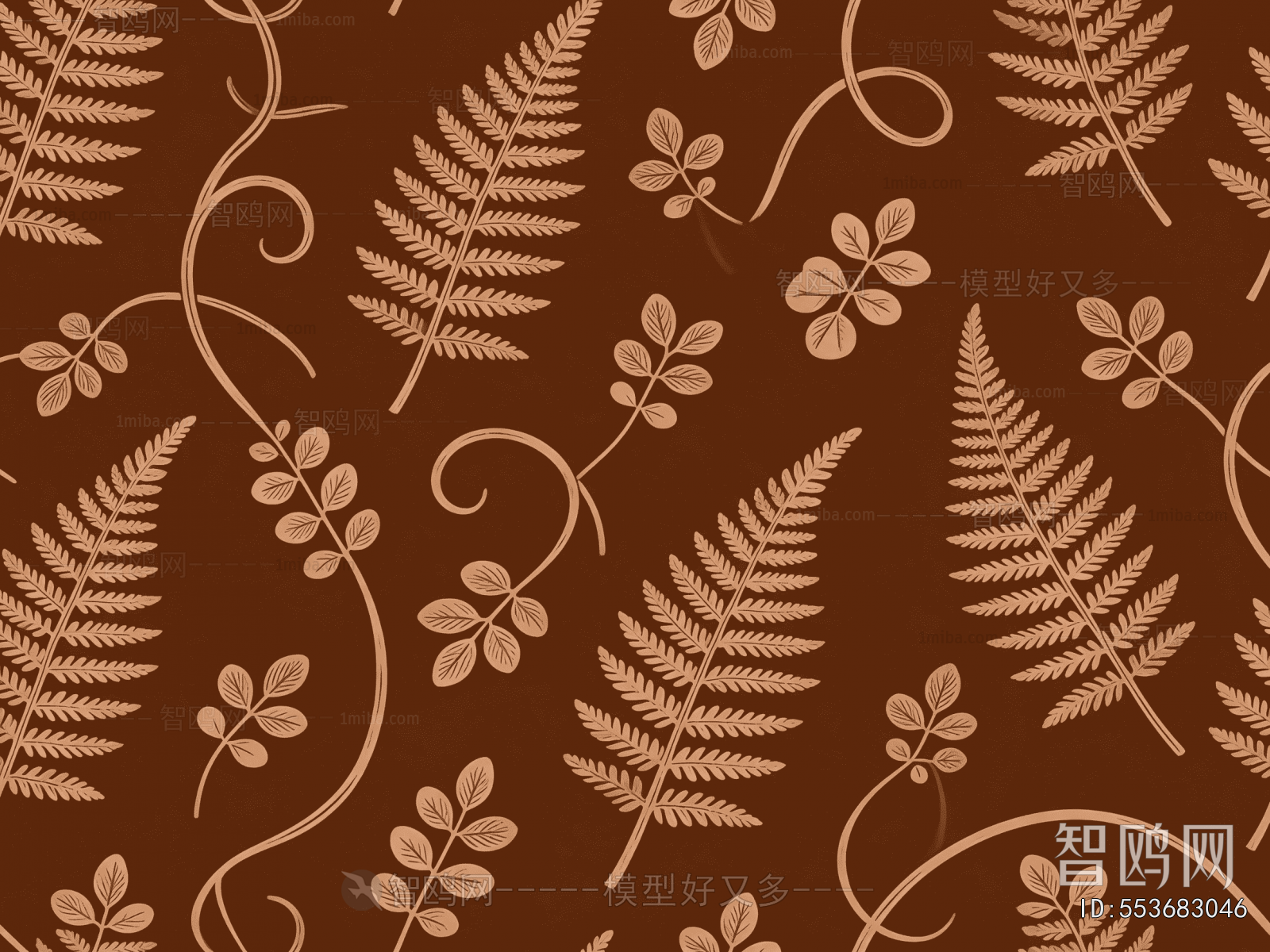 Animal And Plant Pattern Wallpaper