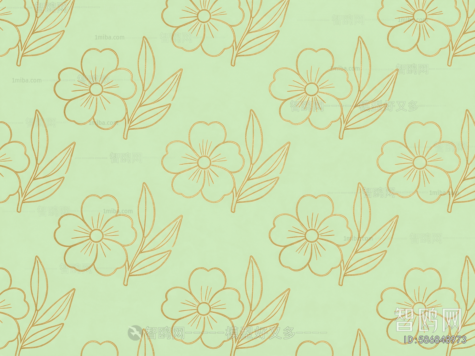 Animal And Plant Pattern Wallpaper