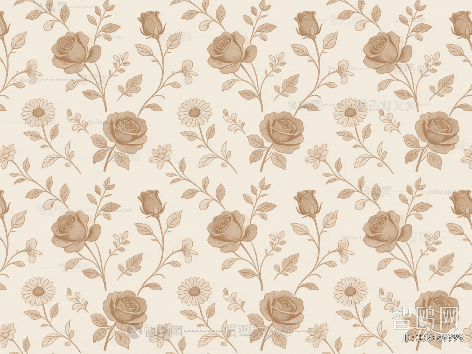 Animal And Plant Pattern Wallpaper