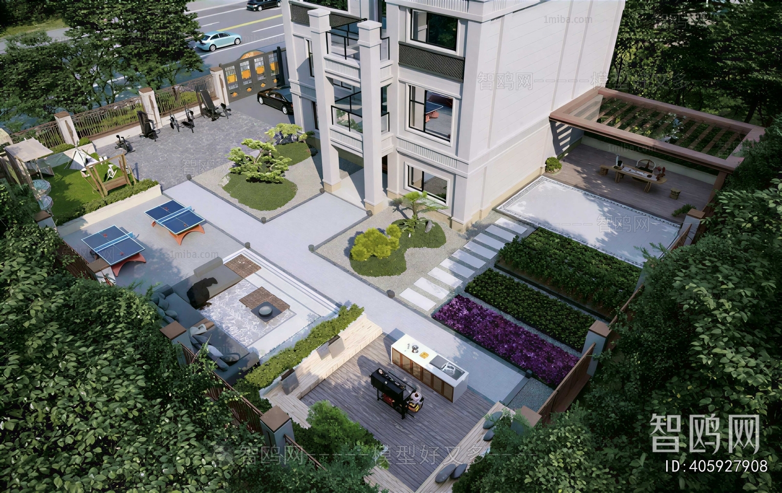 Modern Courtyard/landscape