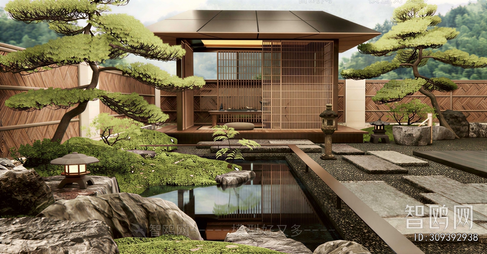 Japanese Style Courtyard/landscape