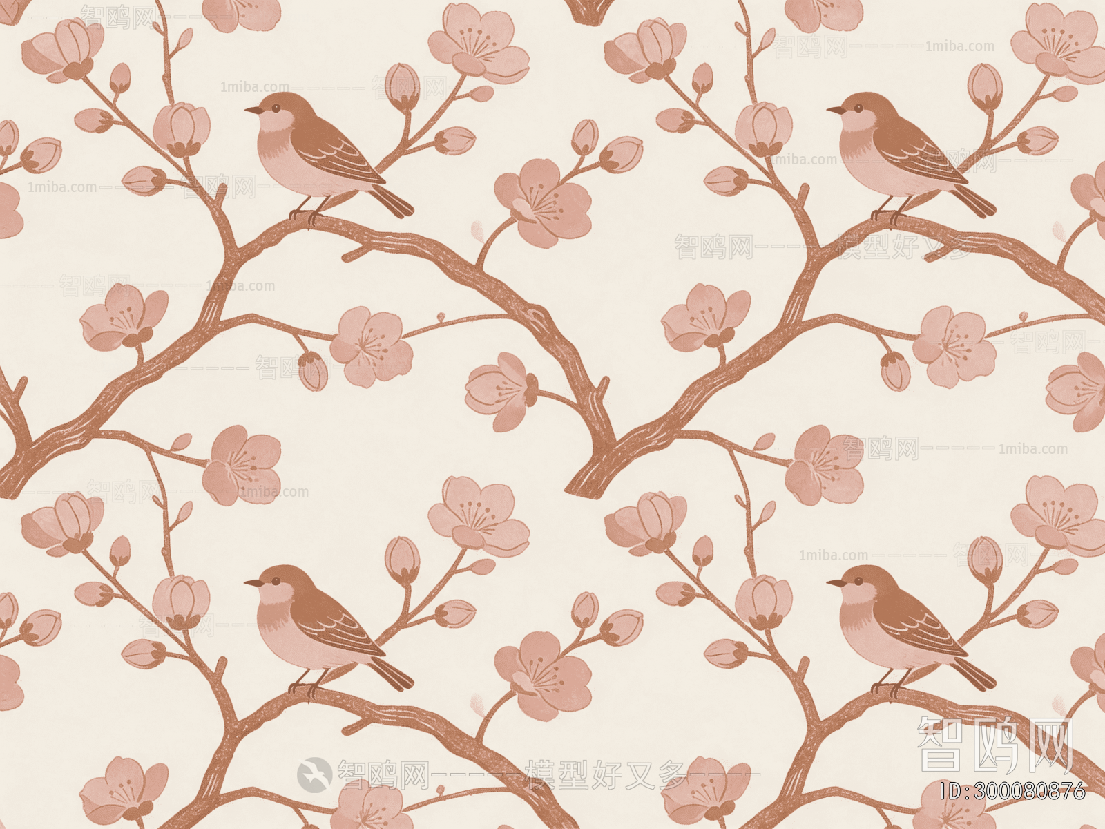 Animal And Plant Pattern Wallpaper