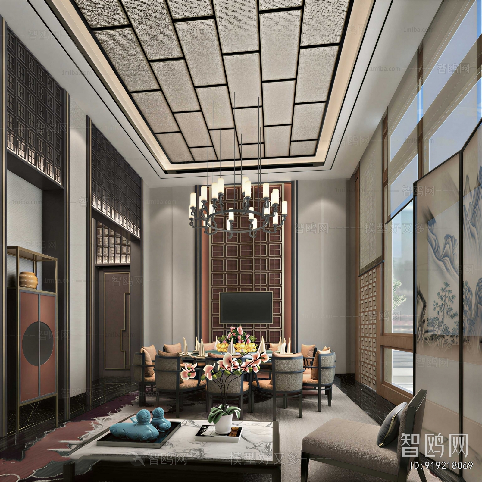 New Chinese Style Dining Room