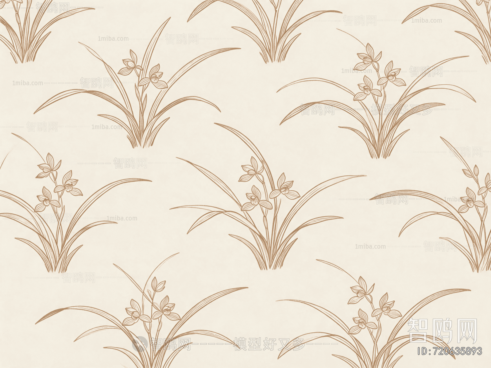 Animal And Plant Pattern Wallpaper