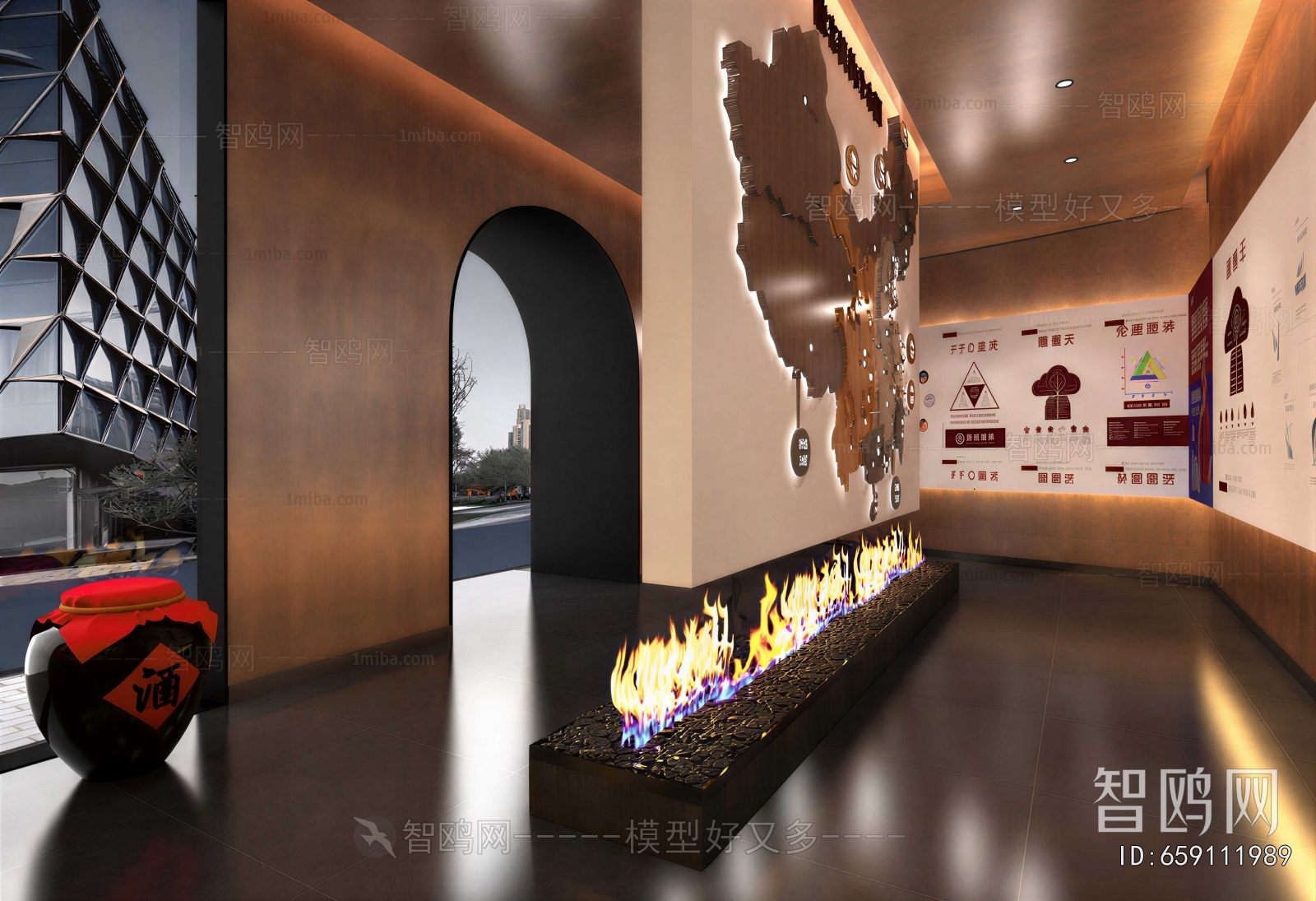 New Chinese Style Exhibition Hall