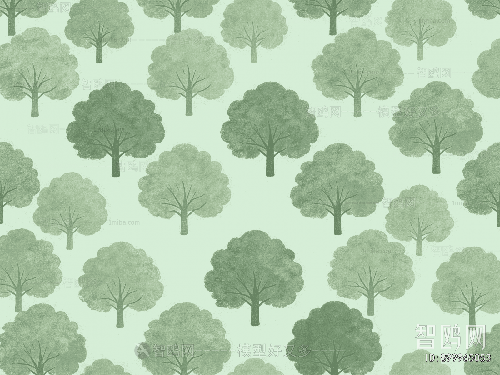 Animal And Plant Pattern Wallpaper