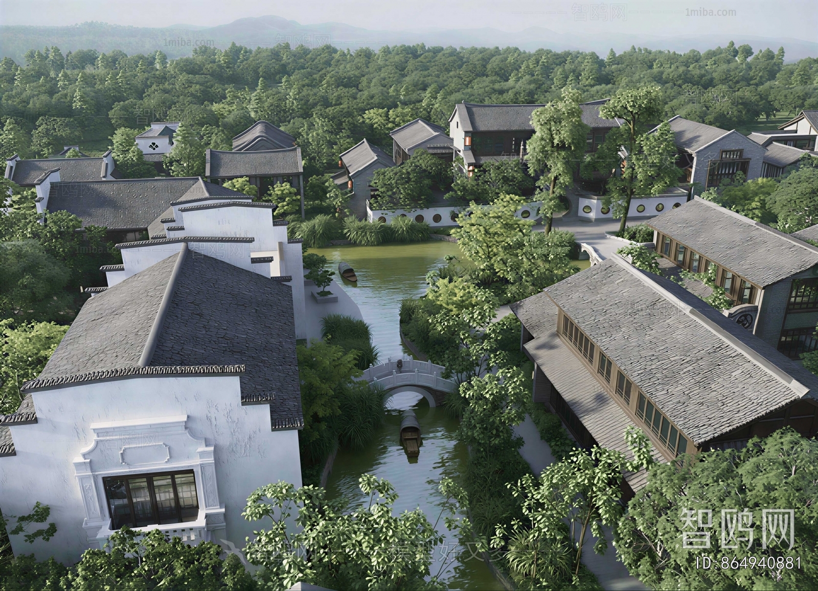 Chinese Style Architectural Bird's-eye View Planning