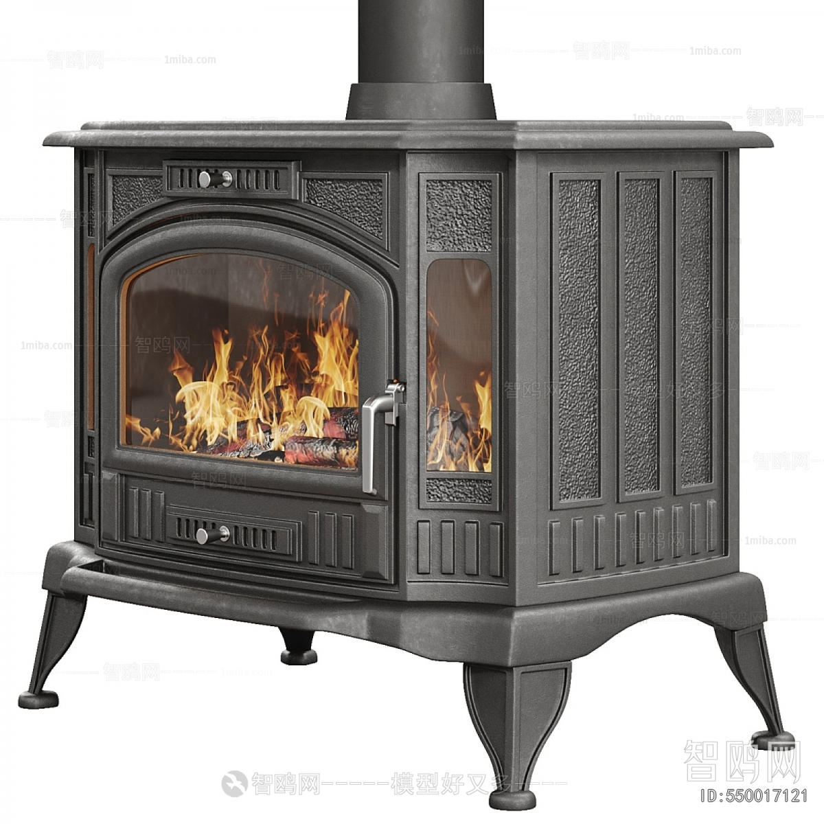 Simple European Style Fireplace