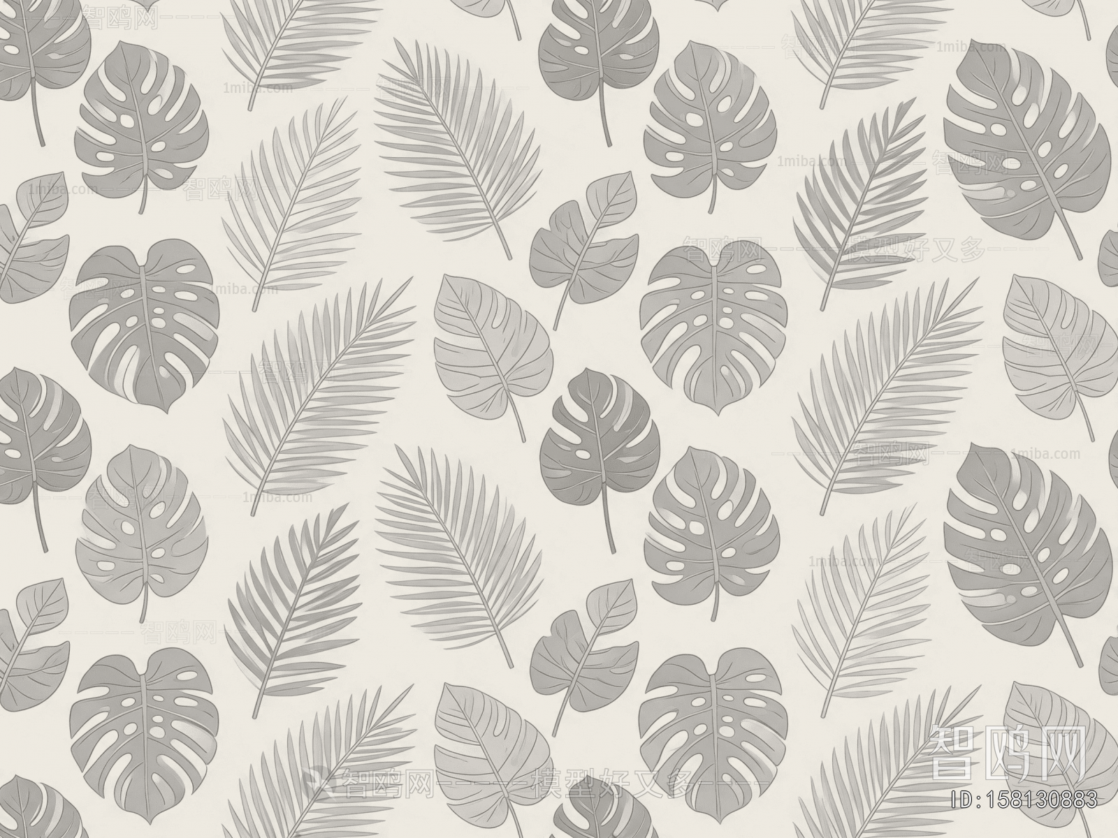 Animal And Plant Pattern Wallpaper