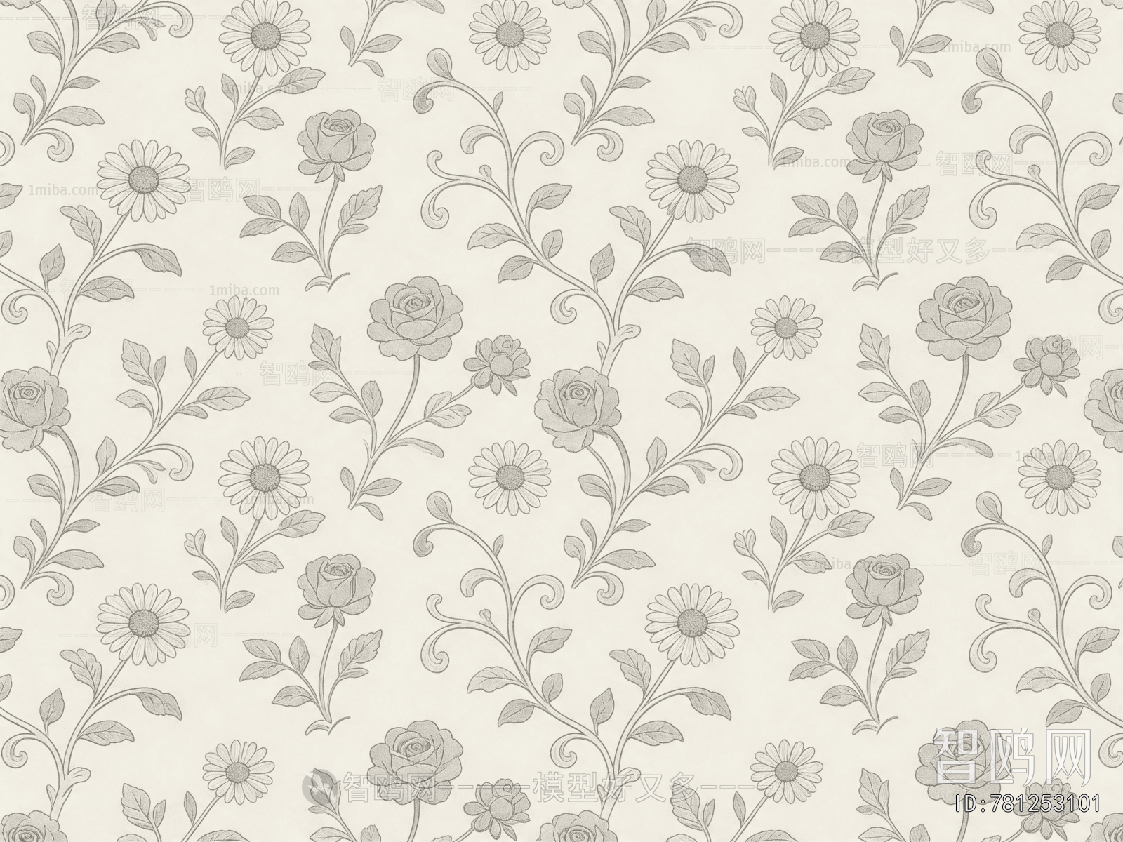 Animal And Plant Pattern Wallpaper