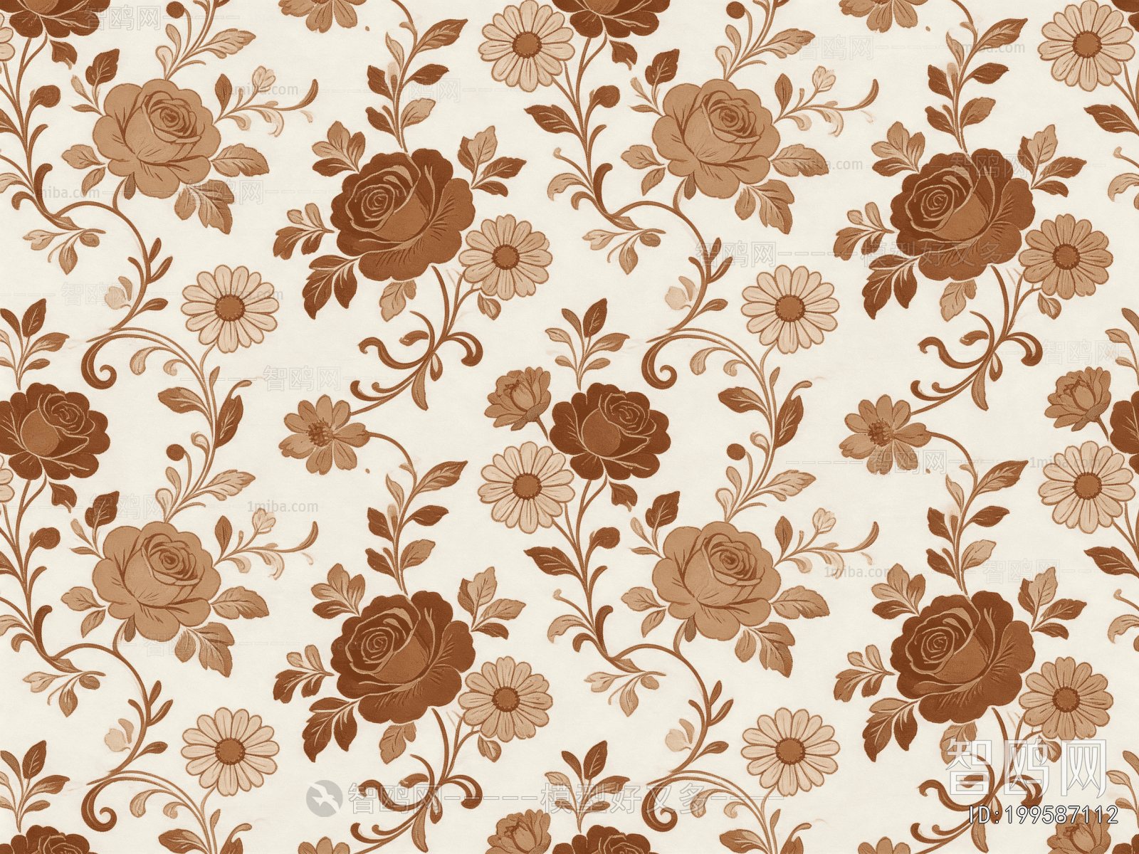 Animal And Plant Pattern Wallpaper
