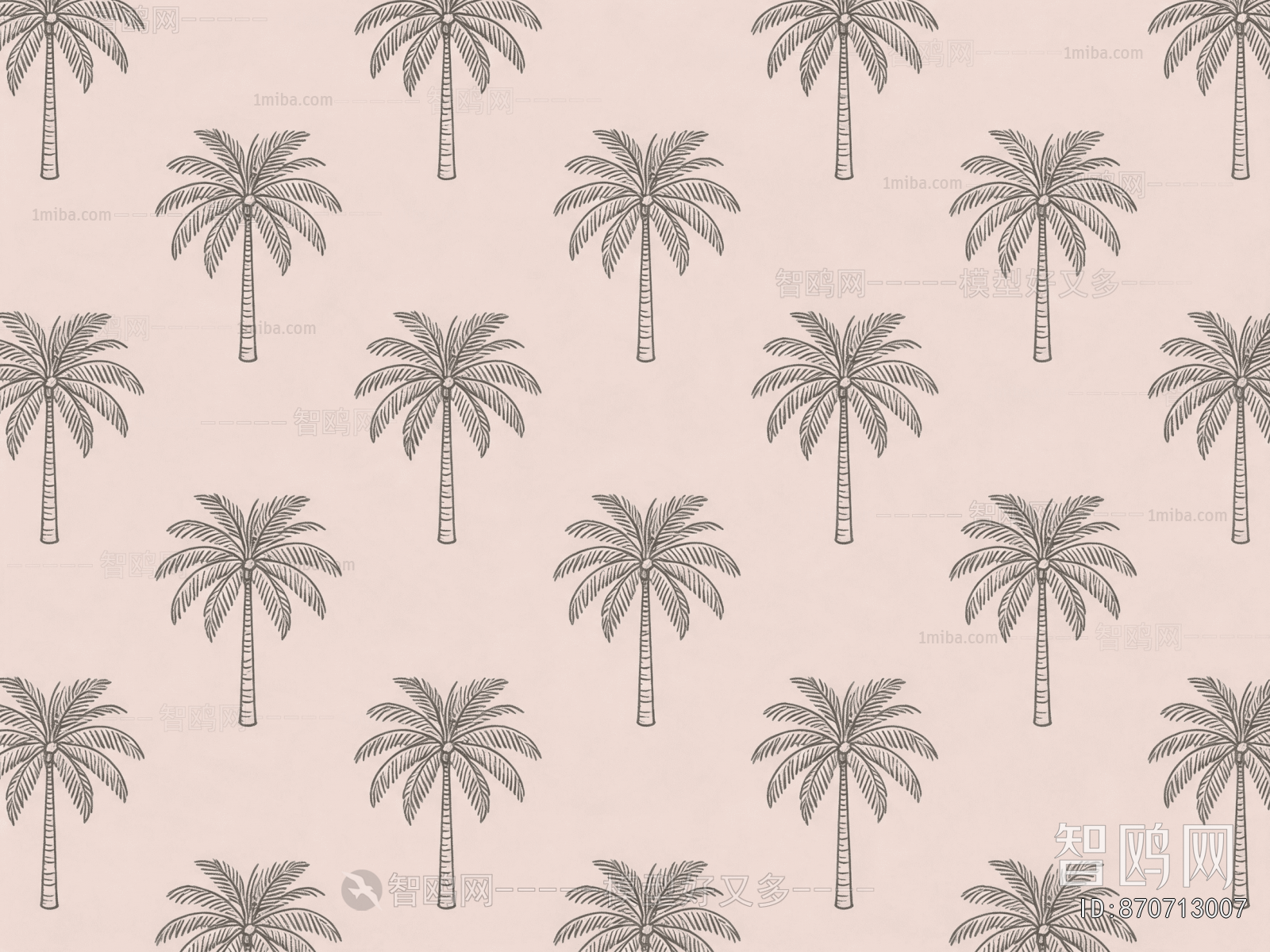 Animal And Plant Pattern Wallpaper