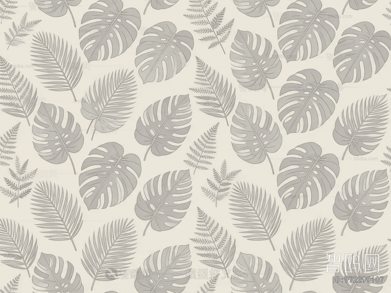 Animal And Plant Pattern Wallpaper