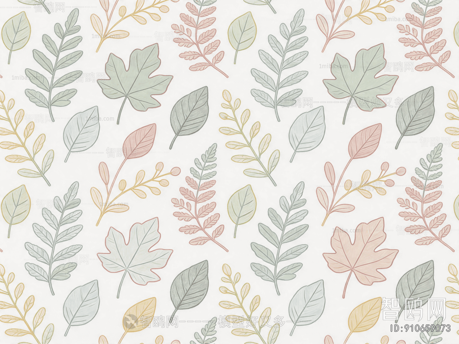Animal And Plant Pattern Wallpaper