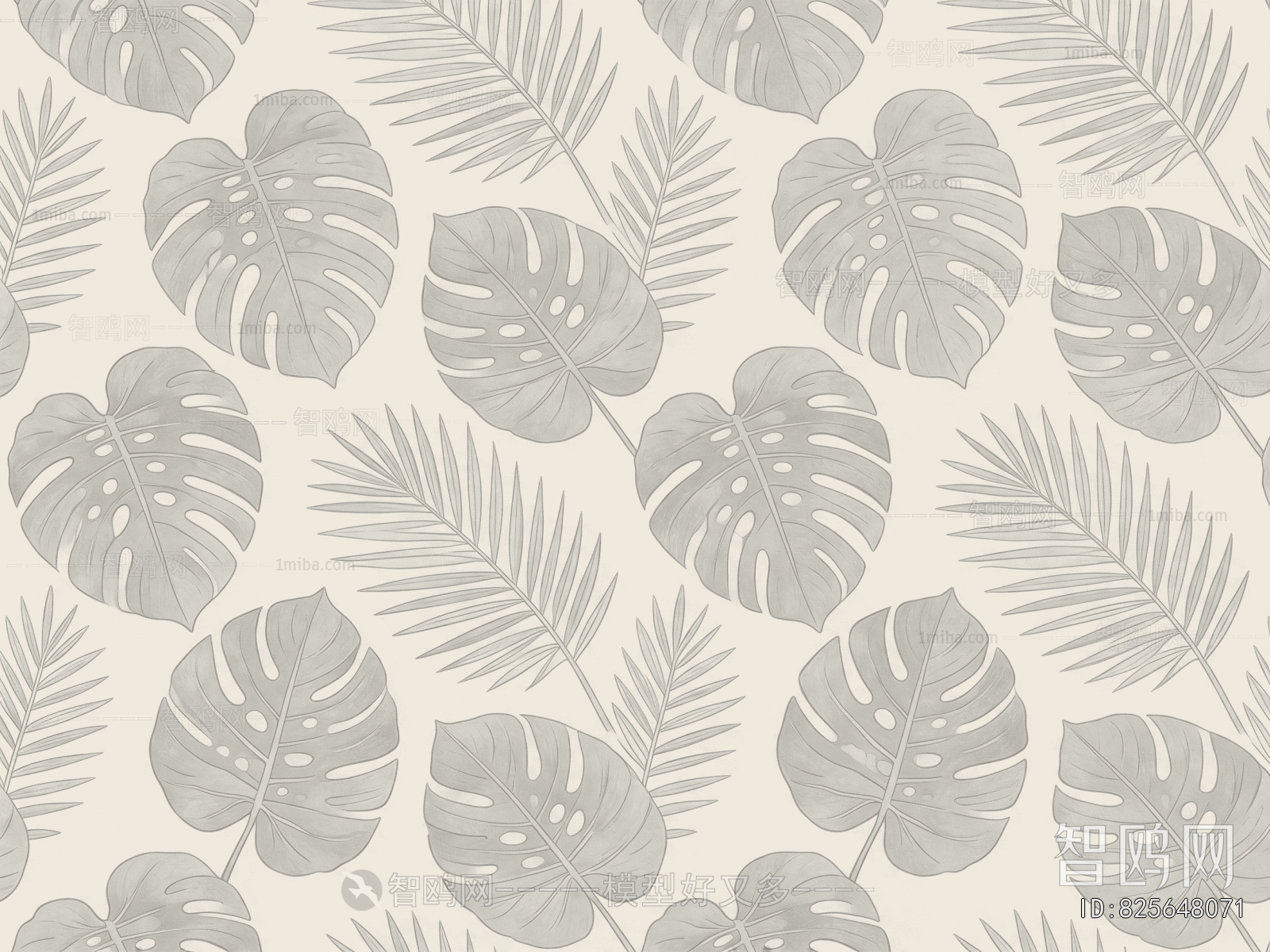 Animal And Plant Pattern Wallpaper