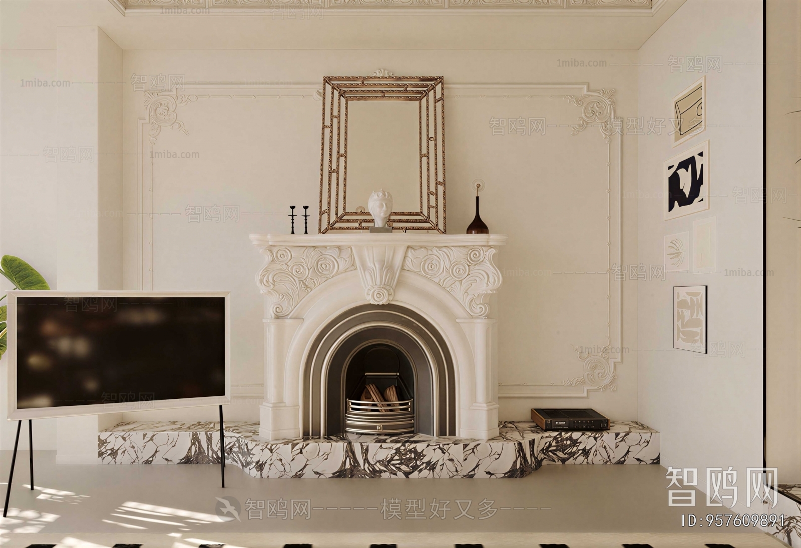 European Style Fireplace